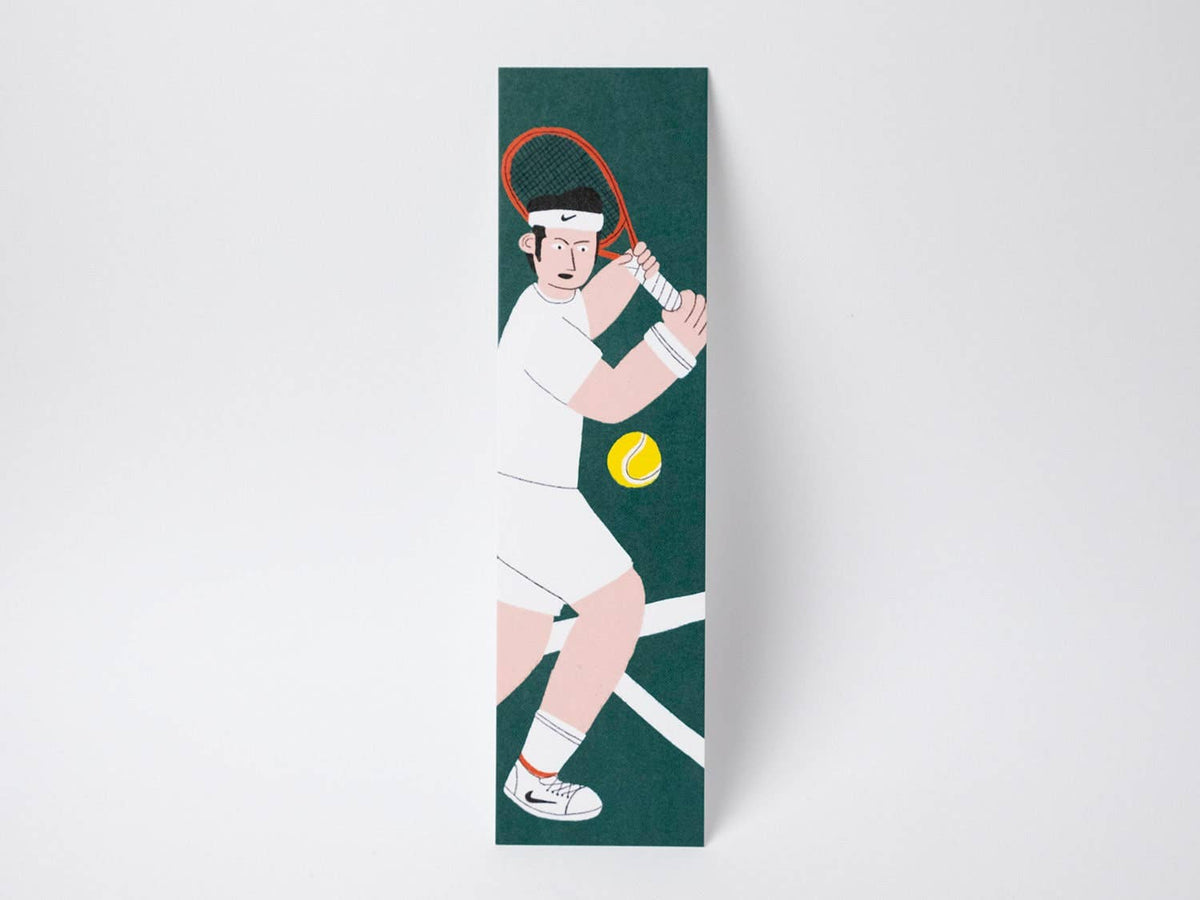 Matilde Horta - Tennisspieler - Papier-Lesezeichen - 18x5cm