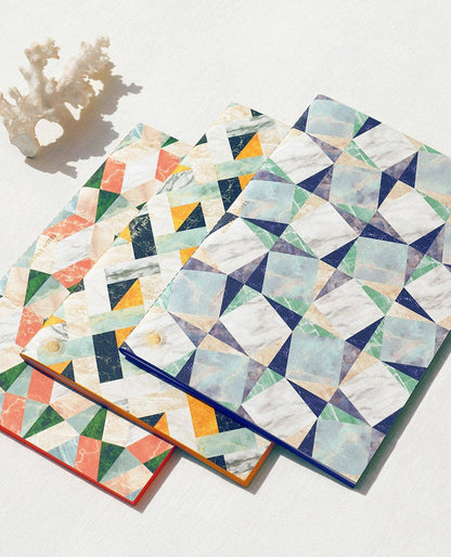 O C T A E V O - Notizbuch Marble Blau