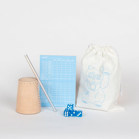 Frau Hansen - Würfelspiel BLAU 5er Set