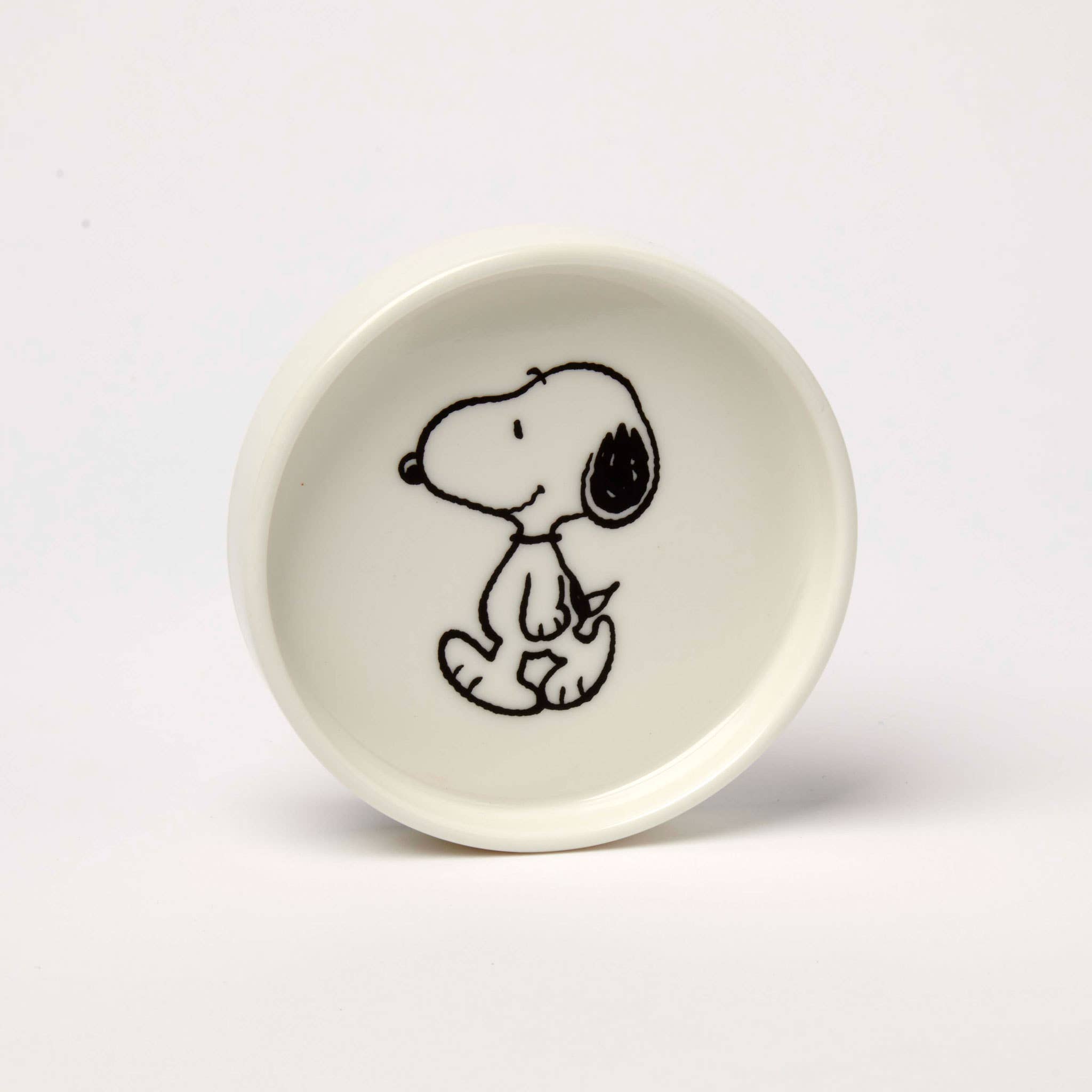 Runde Schmuckschale mit Erdnüssen, Snoopy Walk