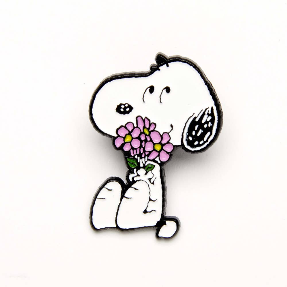 Peanuts Umarmungen Anstecknadel – Blumen
