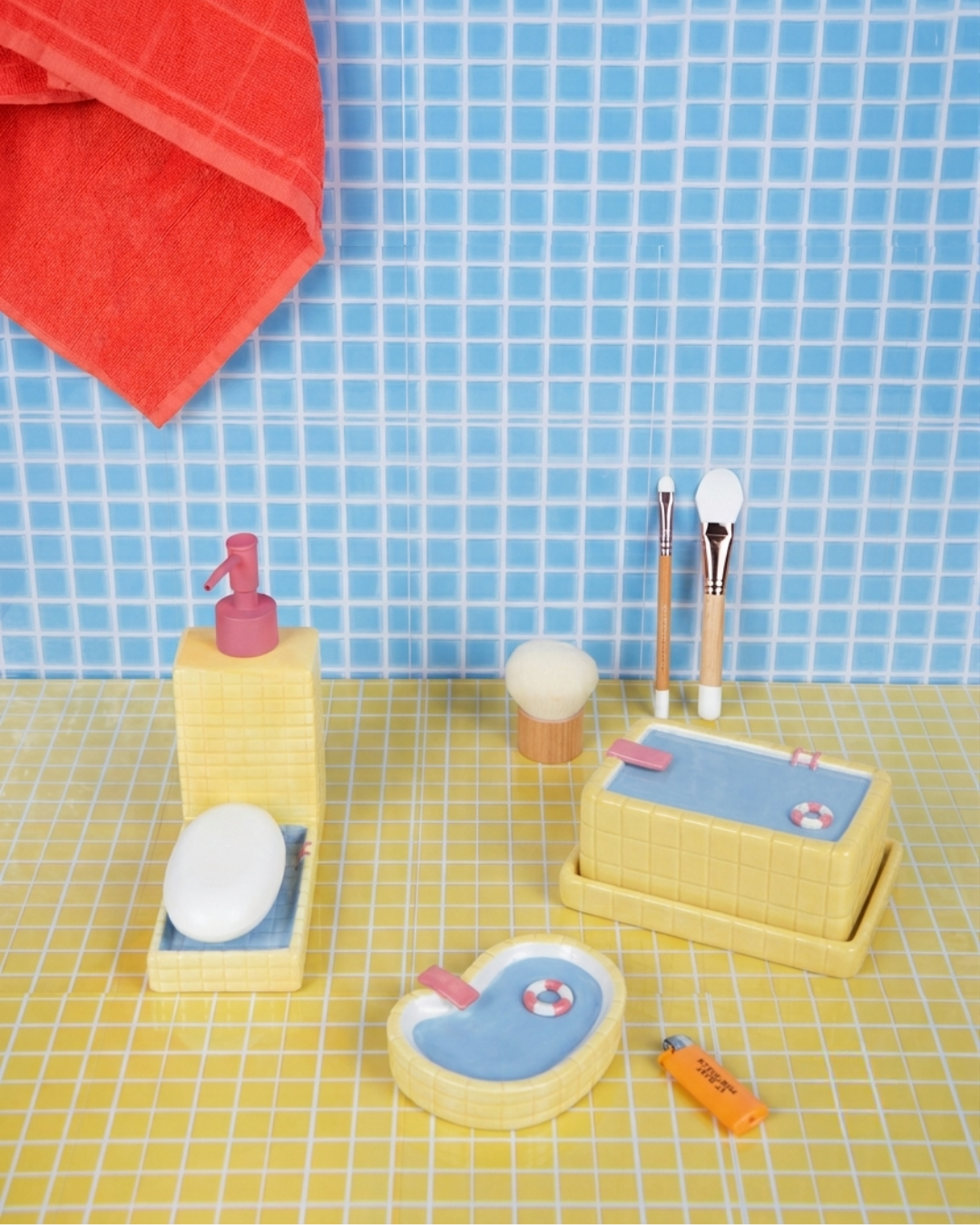 Butterdose Schwimmbad