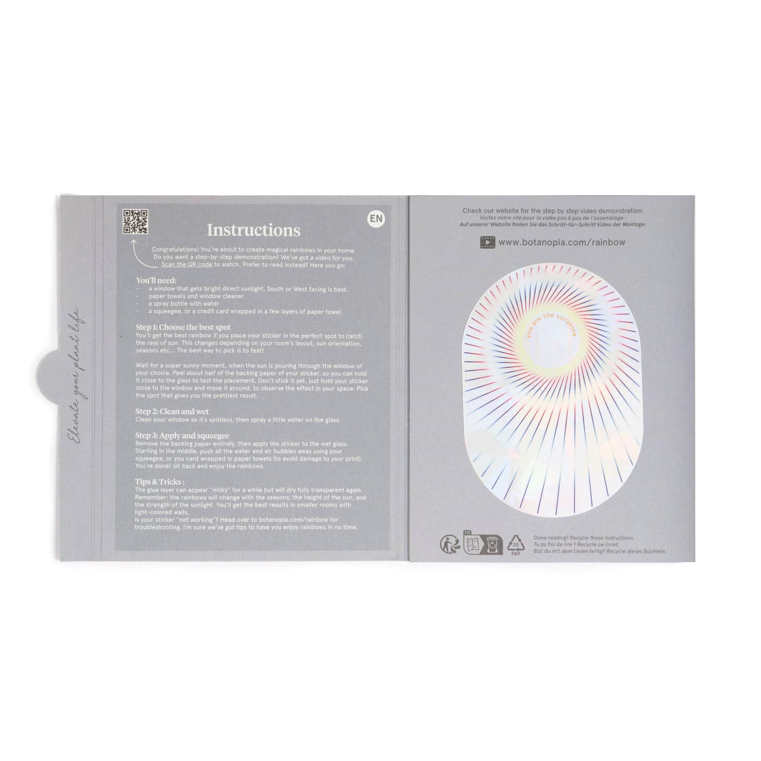 Regenbogen Aufkleber – kreiere überall Regenbögen