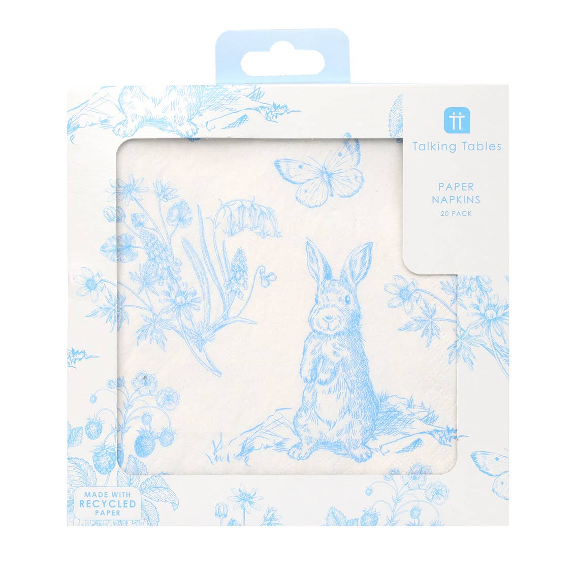 Blau & Weiß Papierservietten - 20er Pack