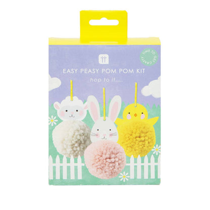 DIY Pompon-Osterdekorationen - 6er-Pack