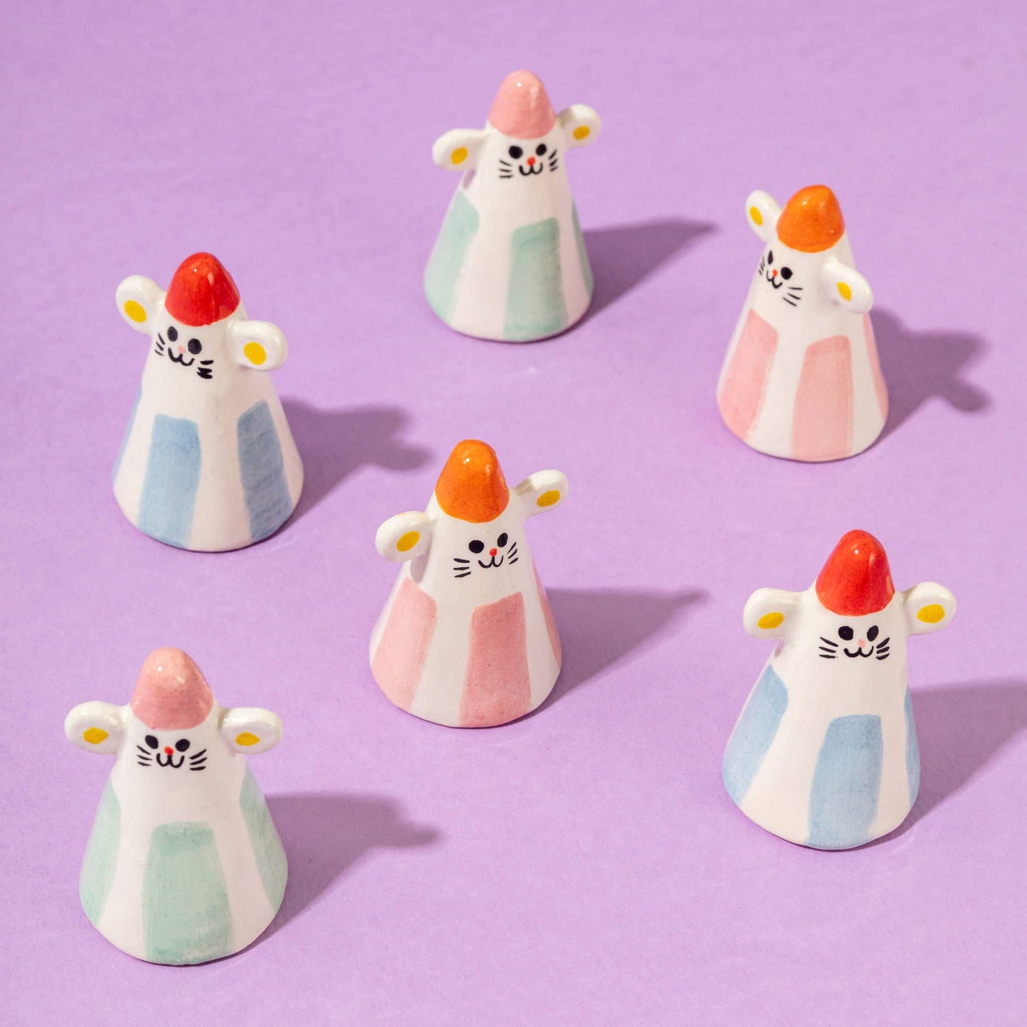 Ana Seixas - Maus Blau / Kleine Schreibtischbegleiter Keramikstücke