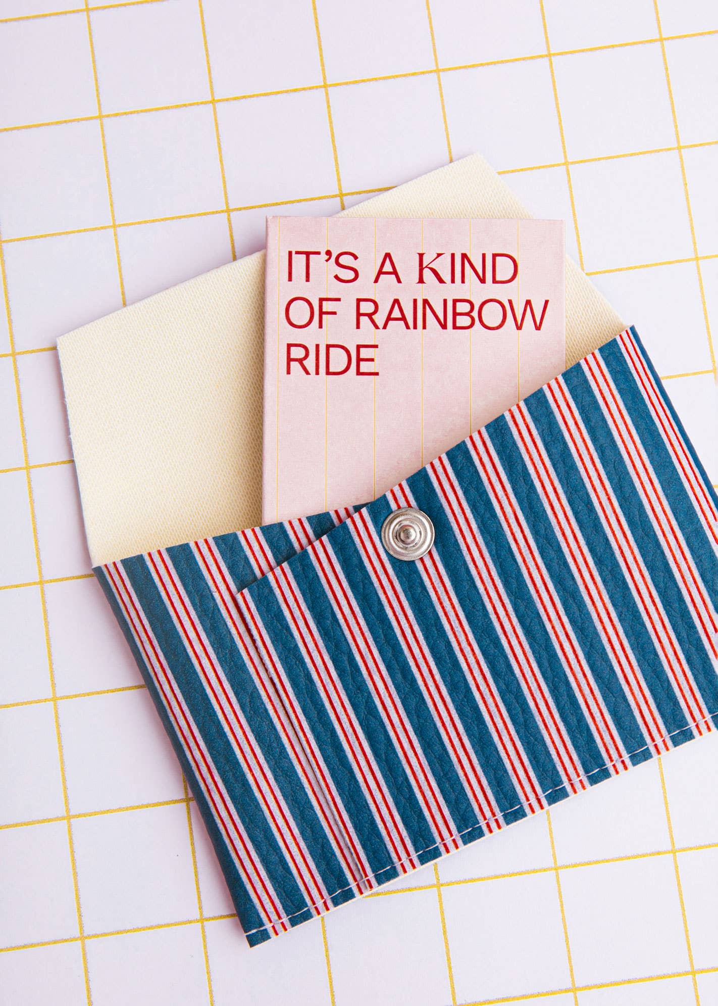 ECKE - Dunkelblaue Streifen Geldbörse