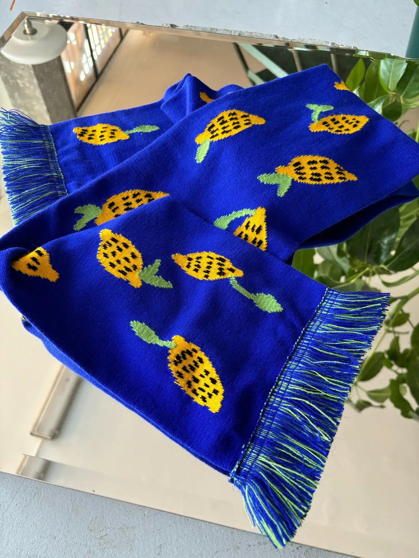 Limonaden-Schal: Blau / Einheitsgröße - Lieferung ab 15. Januar