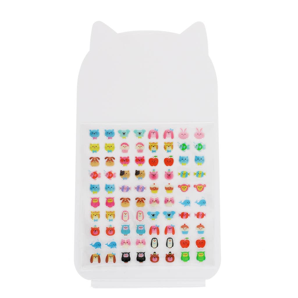 Klebeohrringe (40 Paare) – Coole Katzen