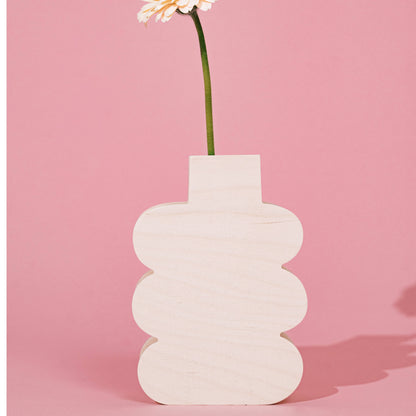 Vase aus Birkenholz - Nude