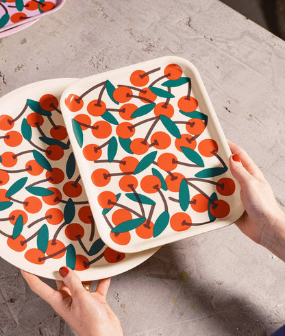 wrap Tablett - Kirschen "gelb"