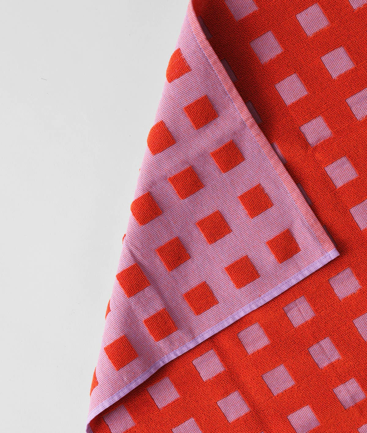 Wrap - Geschirrtuch „Squares Lila/Warm Red“
