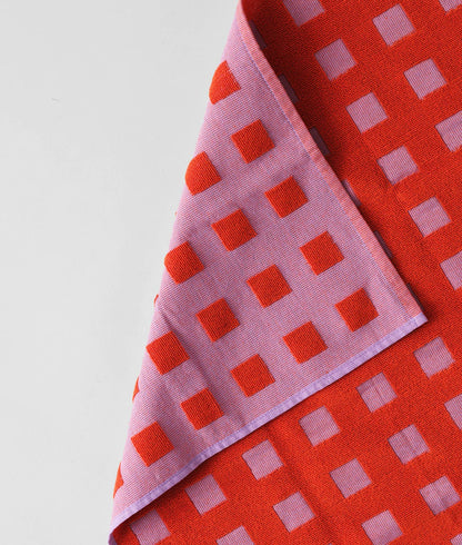 Geschirrtuch „Squares Lila/Warm Red“