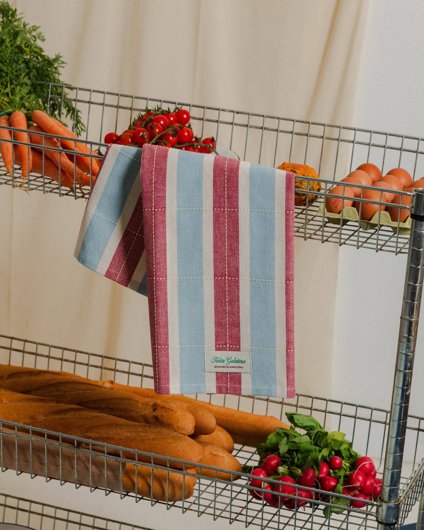 Tarta Gelatina - Gestreiftes Geschirrtuch (2er-Set): Mix 2