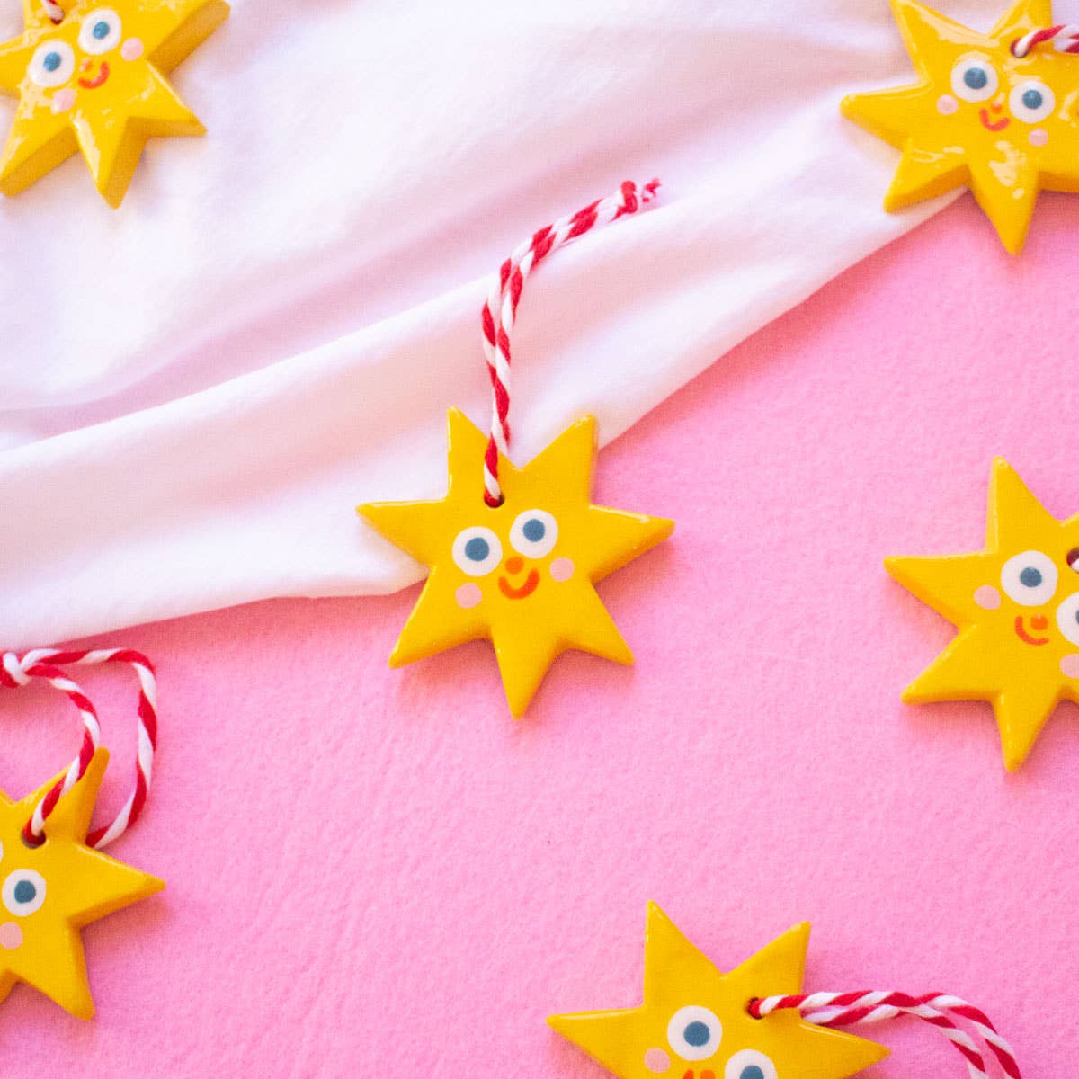 Ana Seixas - Kleiner Stern / Keramik-Hängeornamente