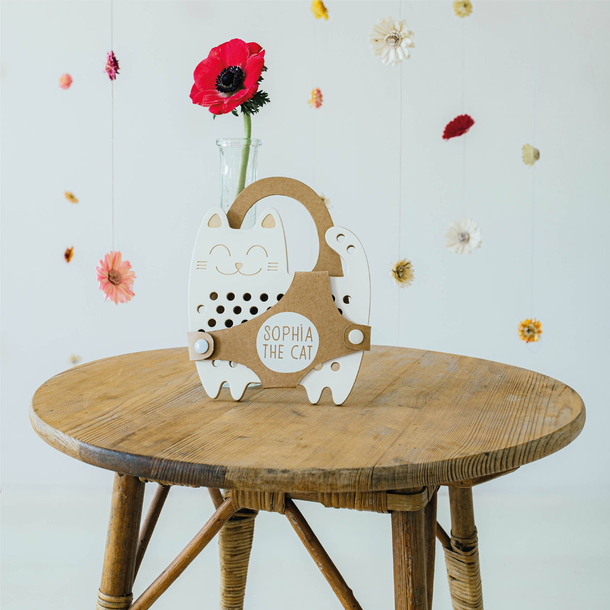 Sophia die Katze, Holz-Spiel zum Schnüren, Montessori