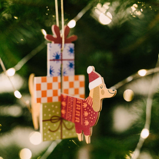 Anhänger Weihnachtshund