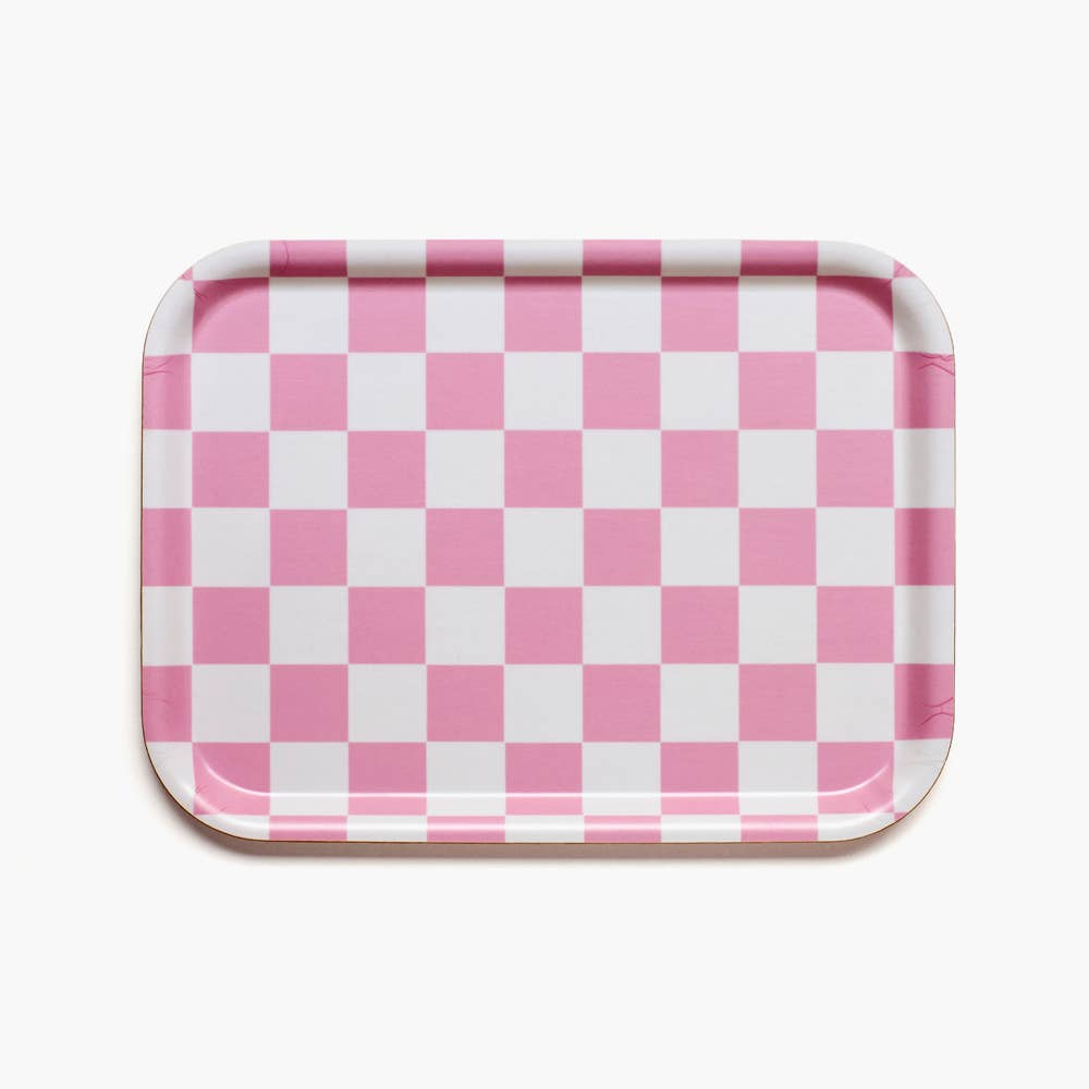 Blu Kat - Serviertablett "Rasberry/Cream Checker"