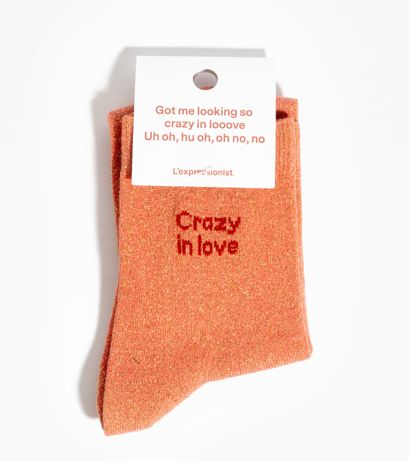 Verrückte in Love Socken