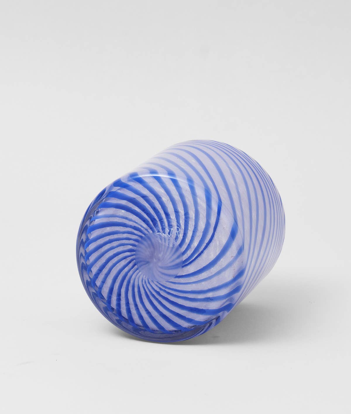 Wrap - Spiralförmiger Glasblumentopf - Blau