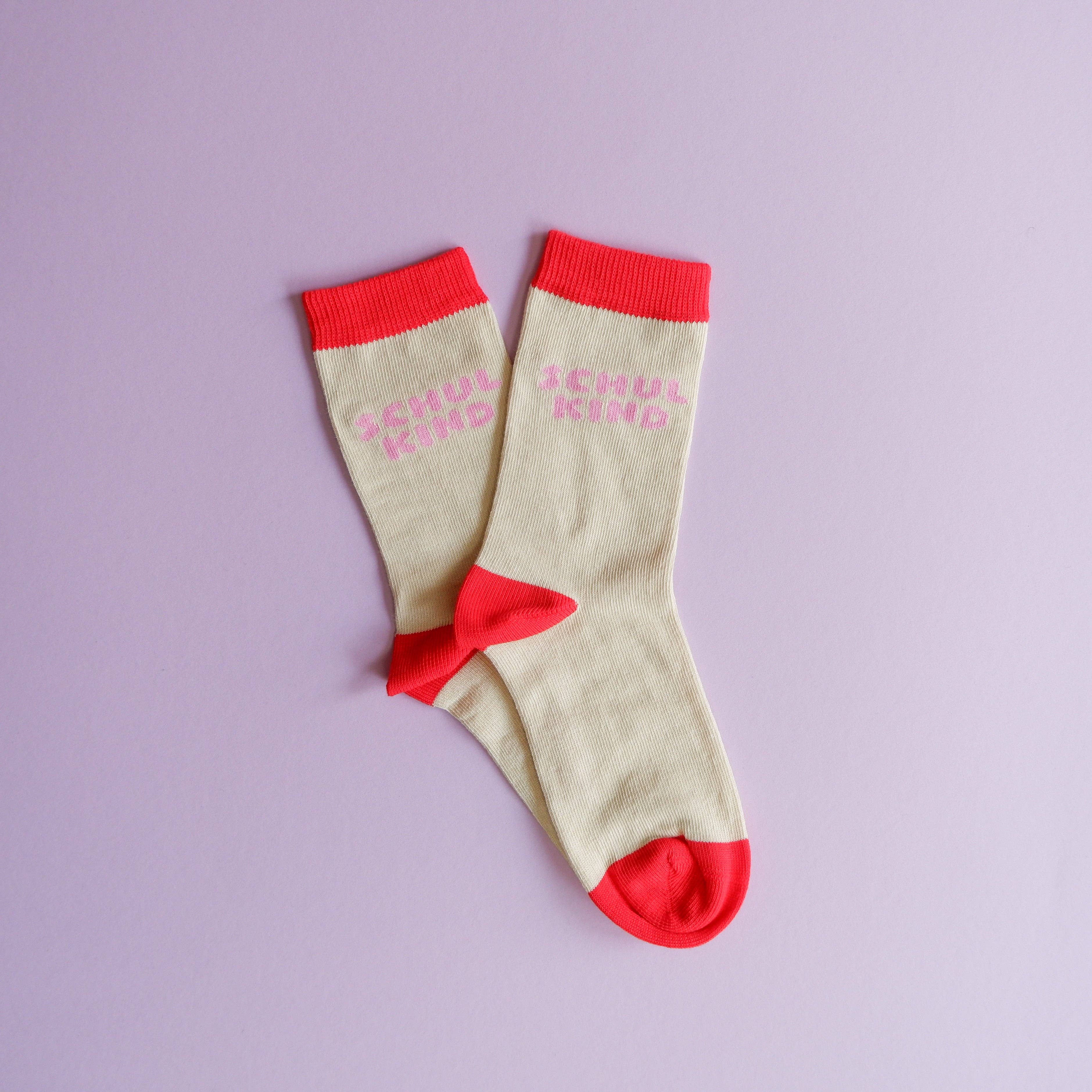 Schulkind-Socken | rosa: 31-34