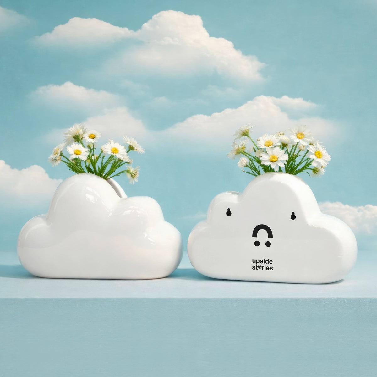 Upside Stories - Vase Große Wolke (zum Aufstellen und zur Wandmontage)