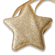 Papierdrachen Kinderhandtasche - Stern Gold glitter