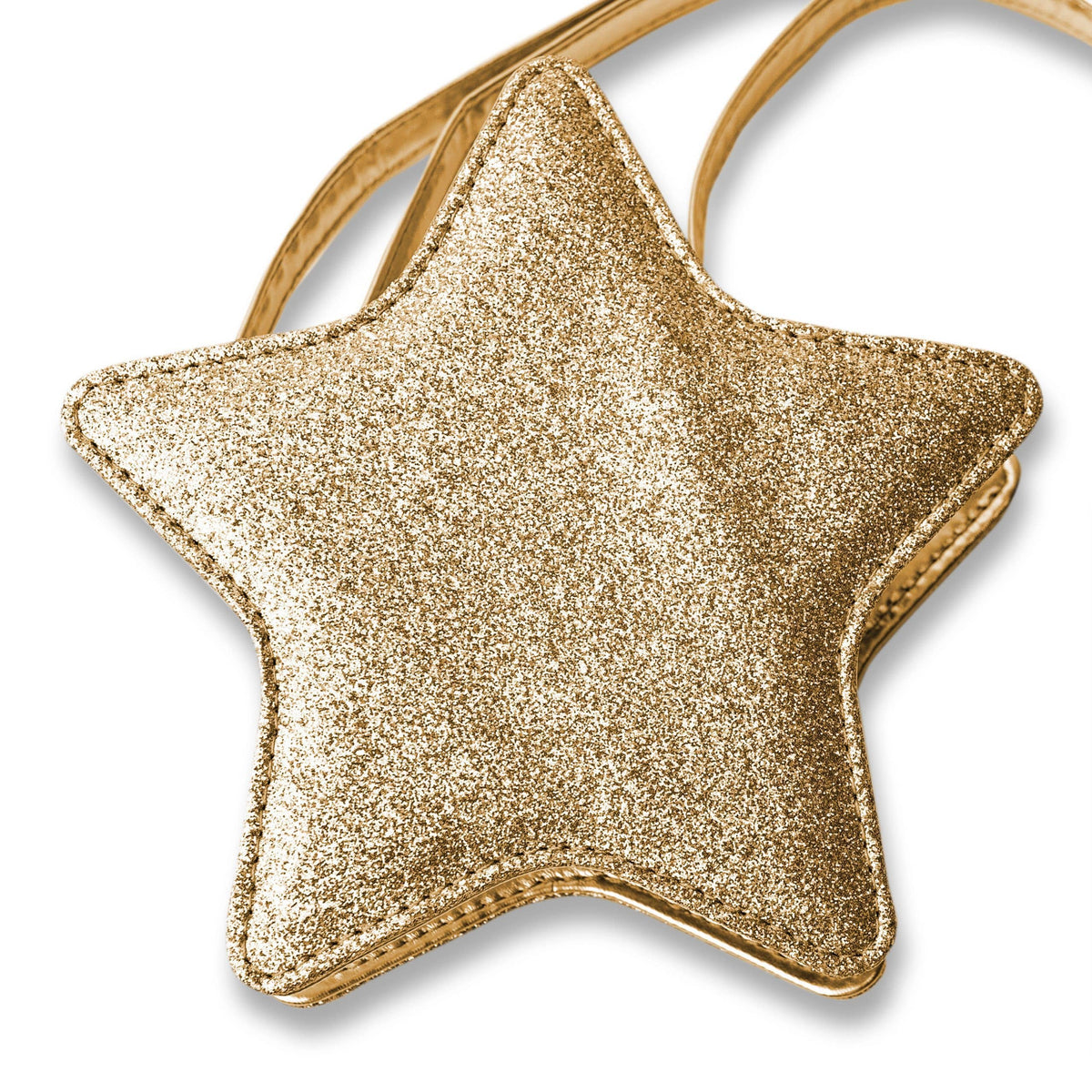 Papierdrachen Kinderhandtasche - Stern Gold glitter