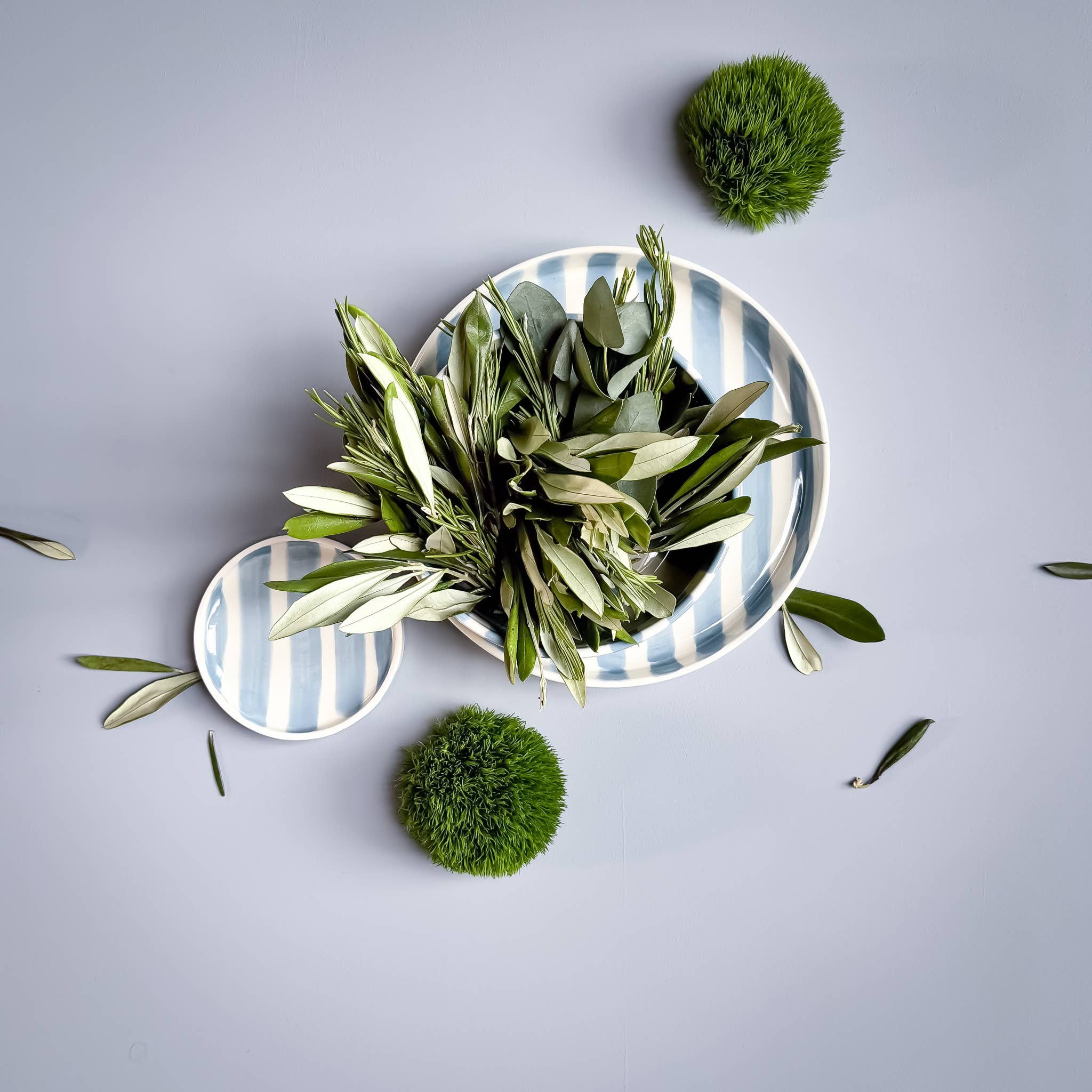 Magazin Minori - Schale Stripes - morning azzurro