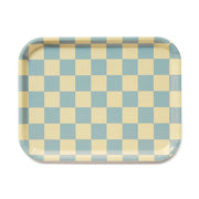 Blu Kat - Serviertablett "Lemon Seafoam CHECKER"