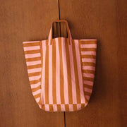 Rose in April - ELISABETH STREIFEN TASCHE KARAMELL / ERDBEERE