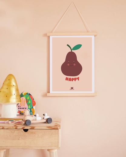 Ma Petite Vie - Druck "Glückliche Birne" (30 x 40 cm)