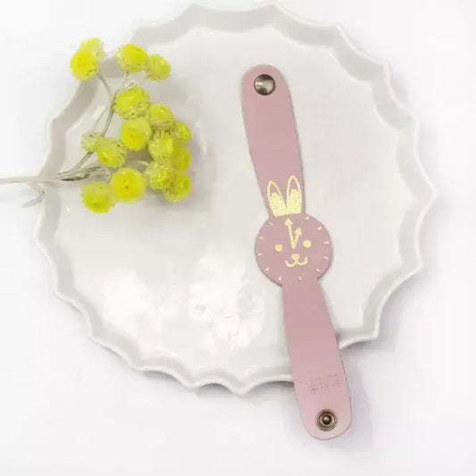 BARNABÉ AIME LE CAFÉ - Kinderuhr aus Kunstleder - Rosa