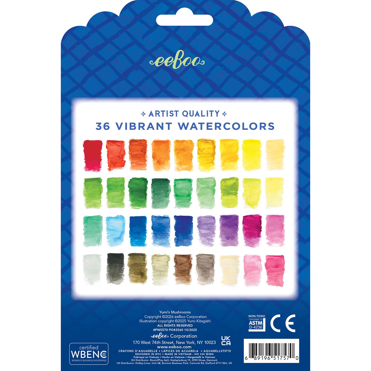 18 Aquarellstifte – doppelseitig – Yumis Pilze
