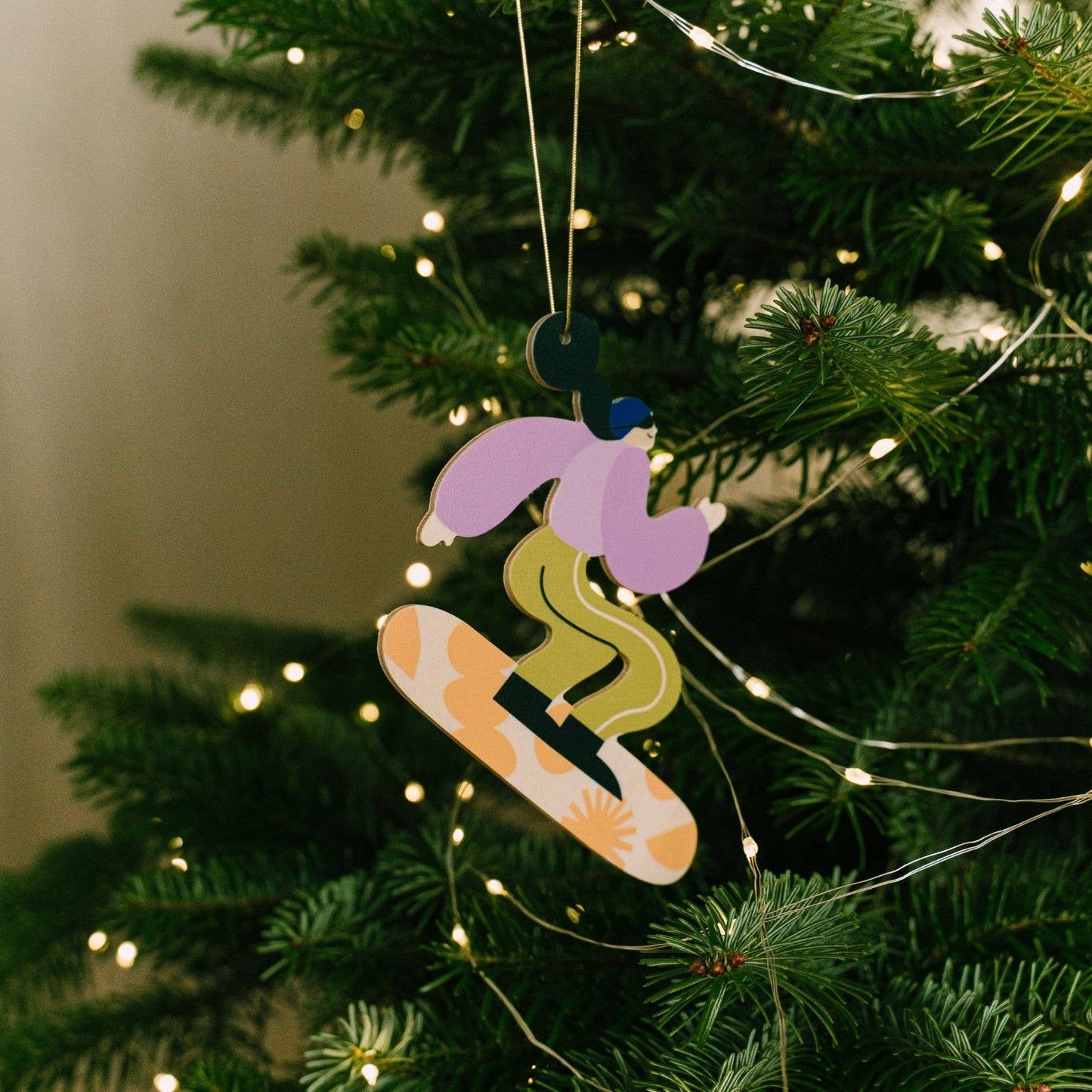 Snowboarder-Weihnachtsschmuck