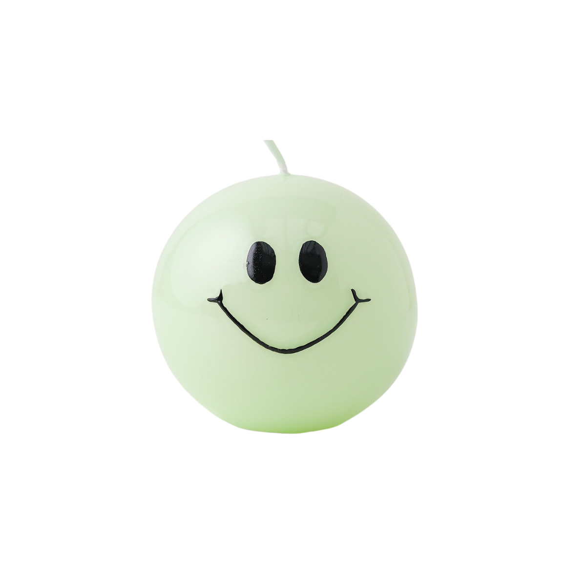 Smiley-Kerze - Mint