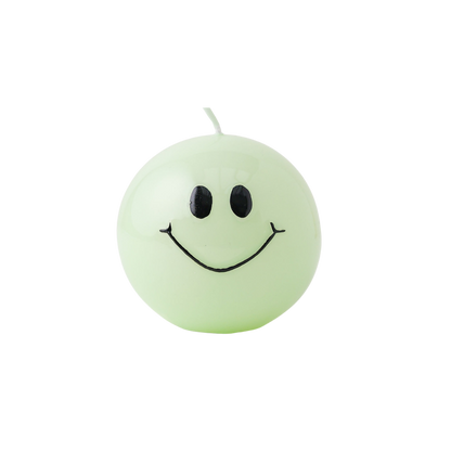 Smiley-Kerze - Mint