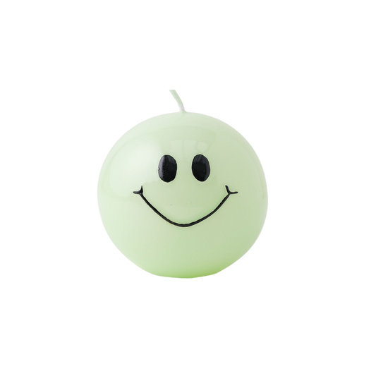 Smiley-Kerze - Mint
