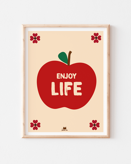 Ma Petite vie - Druck "Apfel" (30 x 40 cm)