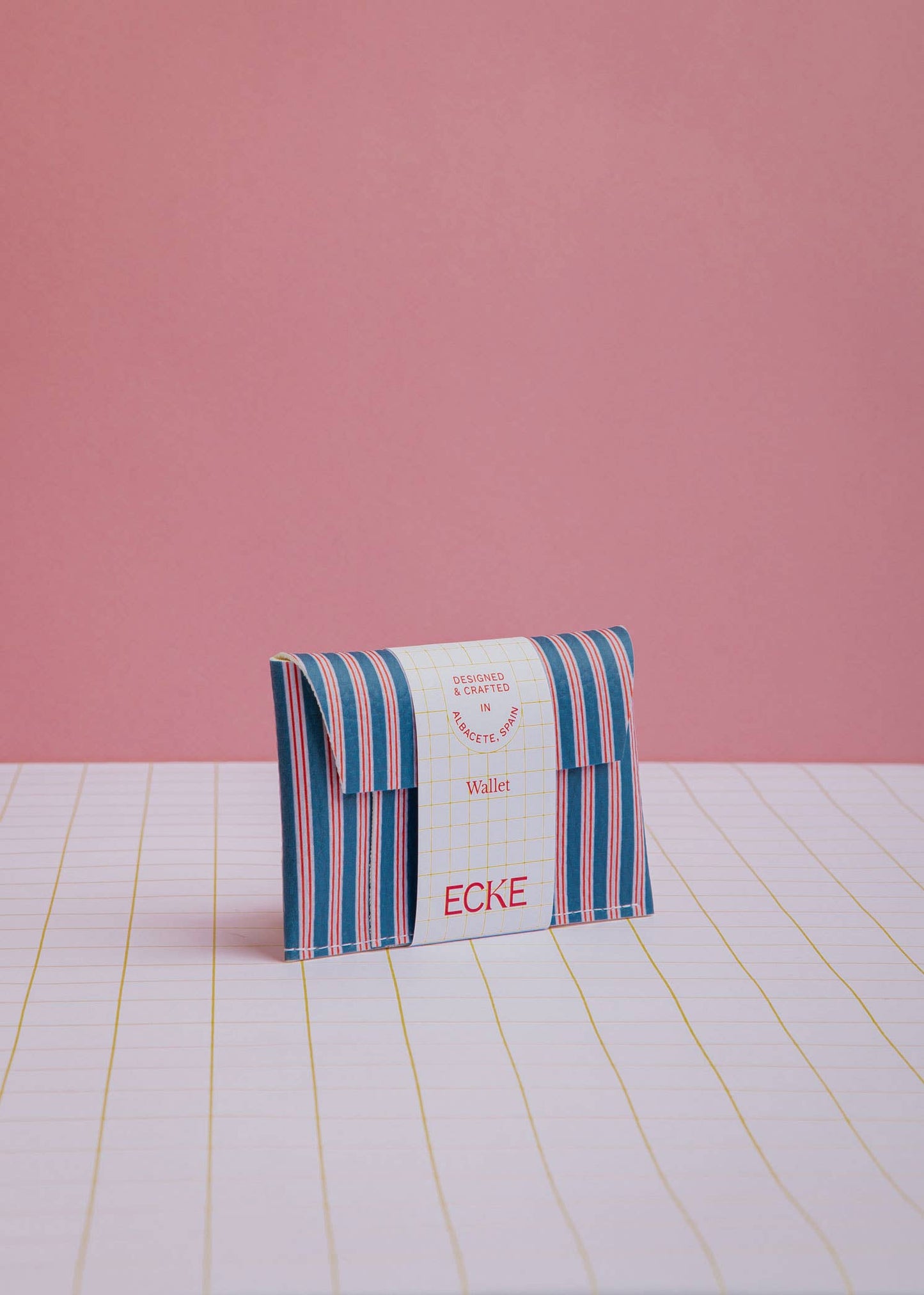 ECKE - Dunkelblaue Streifen Geldbörse