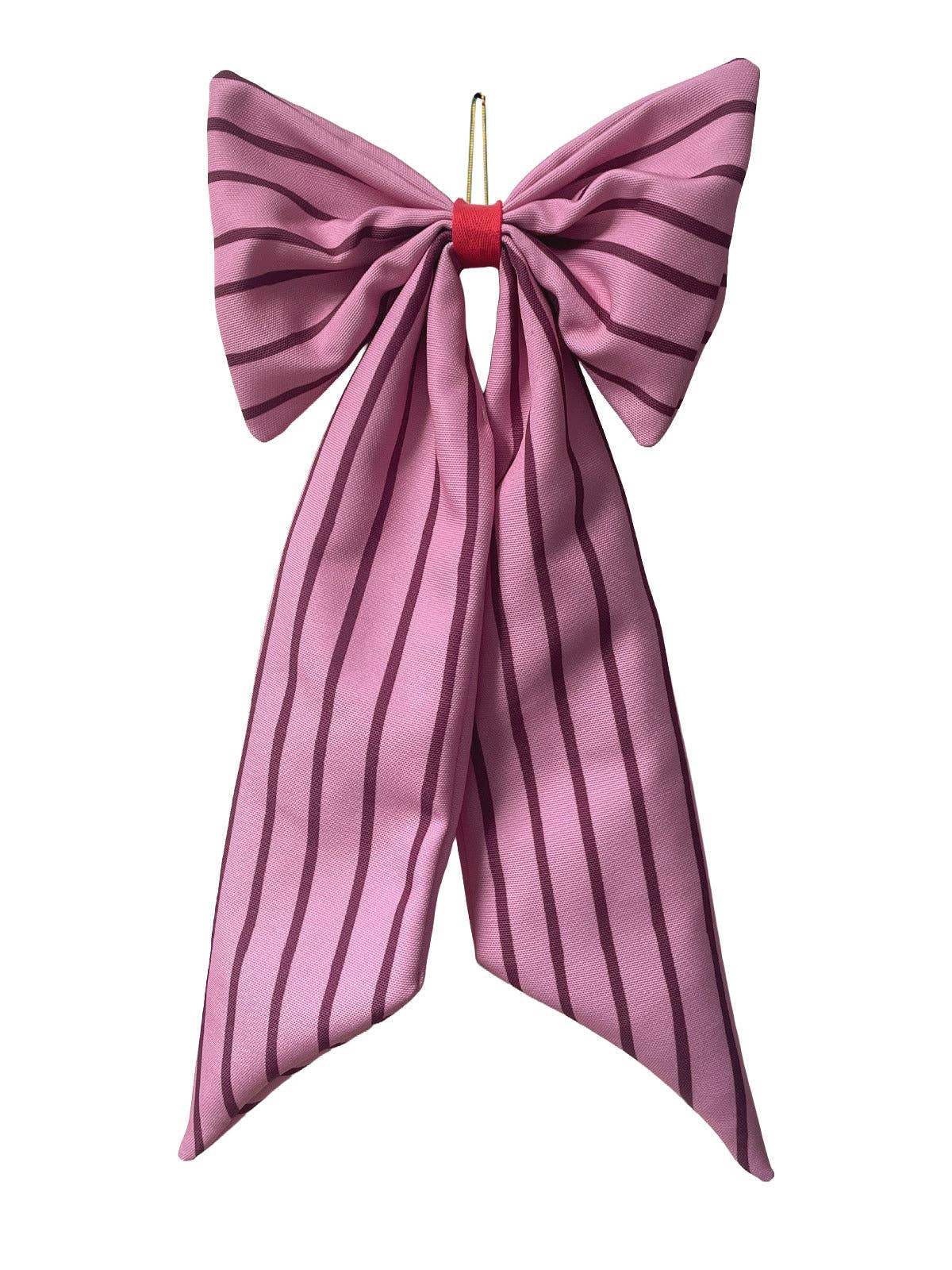 Schleife rosa/plum schmal gestreift: Beere