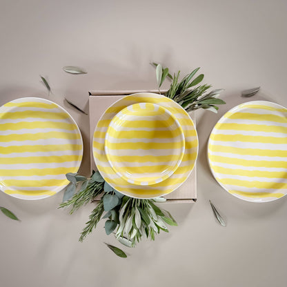 Schale Stripes - spiaggia yellow