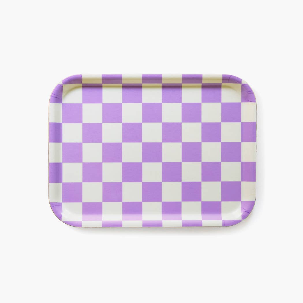 Blu Kat - Serviertablett "Butter-/Lavendelmuster"