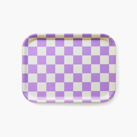 Blu Kat - Serviertablett "Butter-/Lavendelmuster"