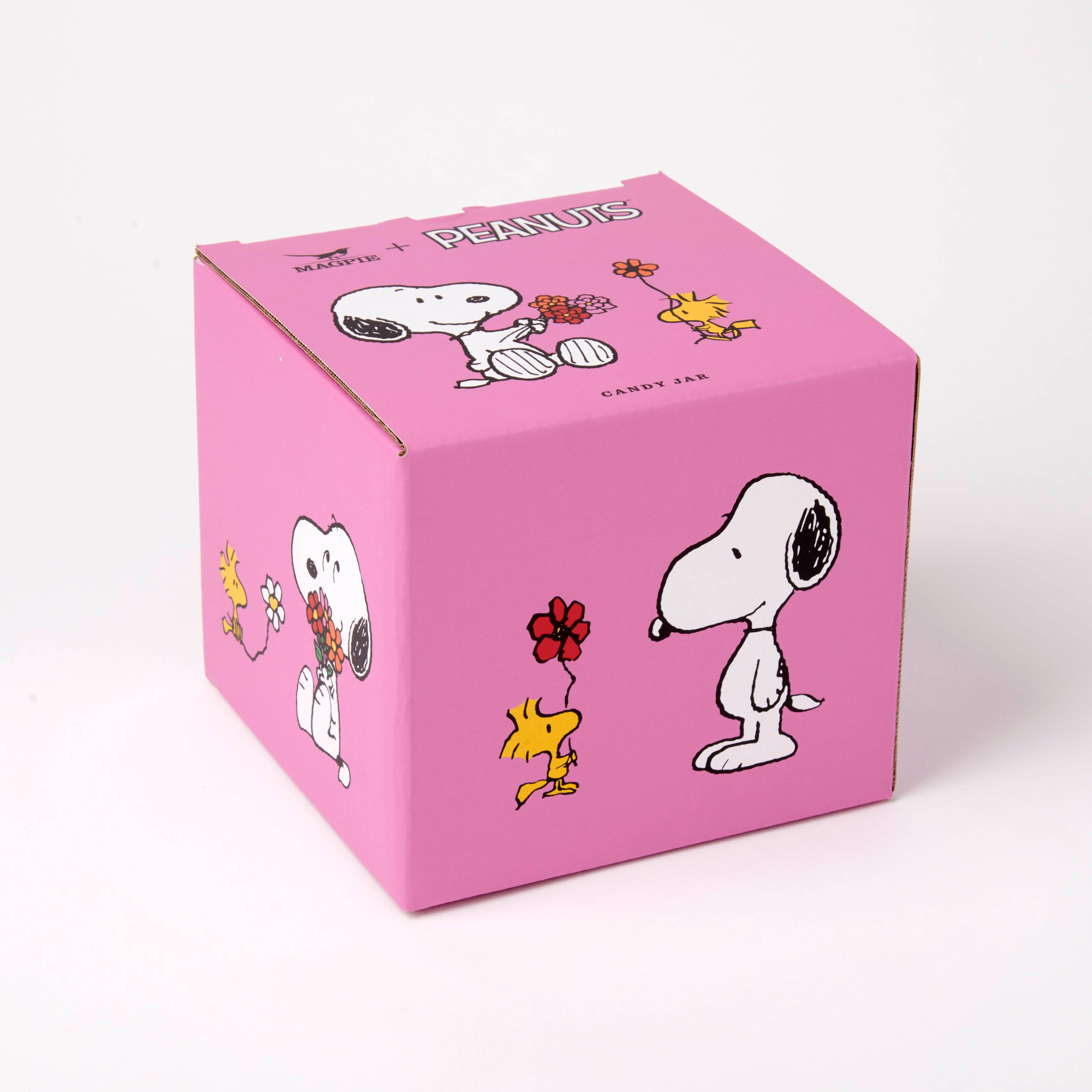 Peanuts Bonbondose „Love is in Bloom“ mit Snoopy und Woodstock