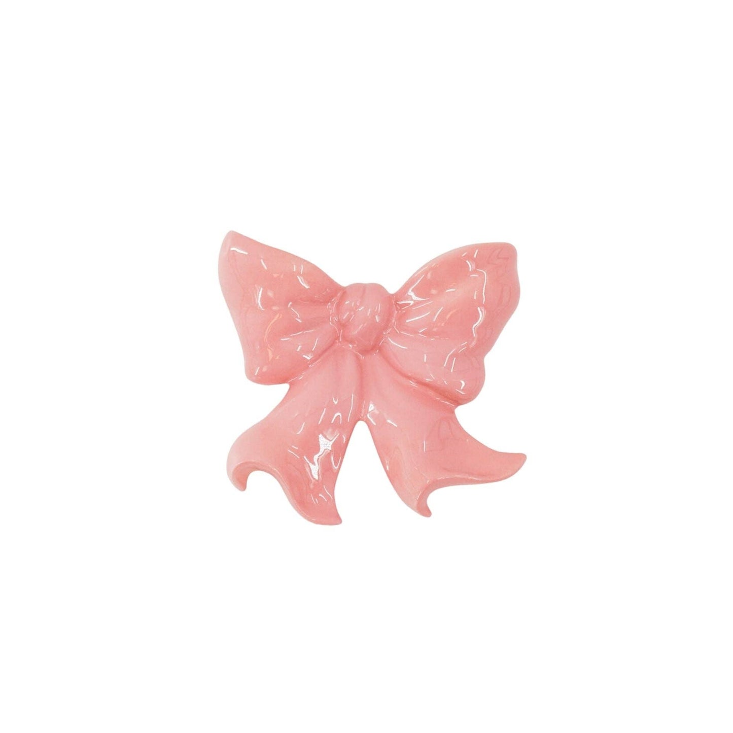 Vase- Wandvase Bogen- Keramik- Rosa- 19x18,5x5,5 cm