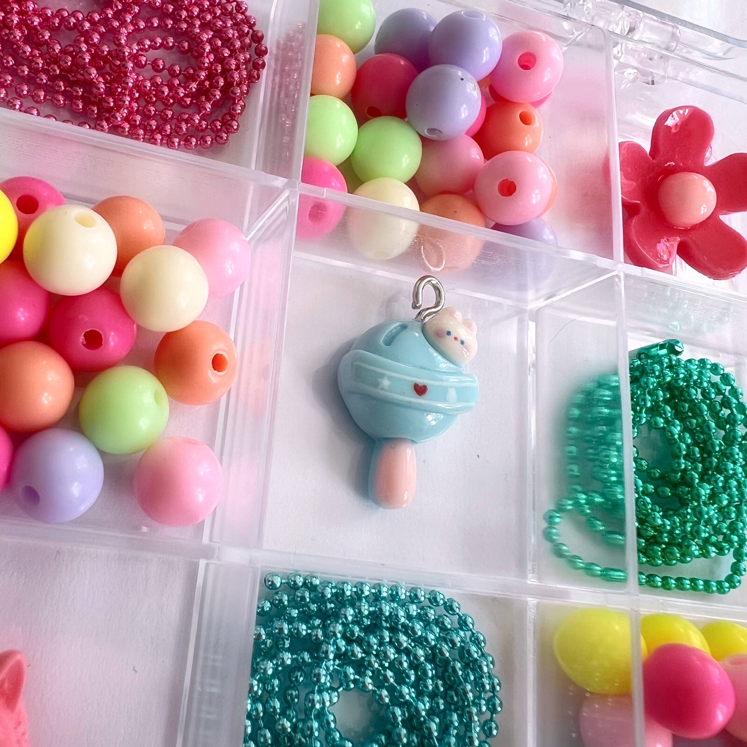 Bastelset – 3 Halsketten herstellen - Kawaii Schmuckbox