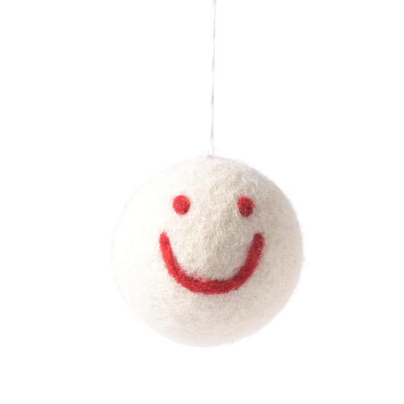 aveva - Anhänger "Smiley", weiß