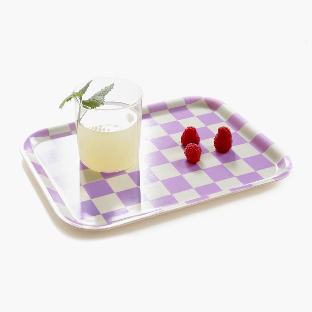 Blu Kat - Serviertablett "Butter-/Lavendelmuster"