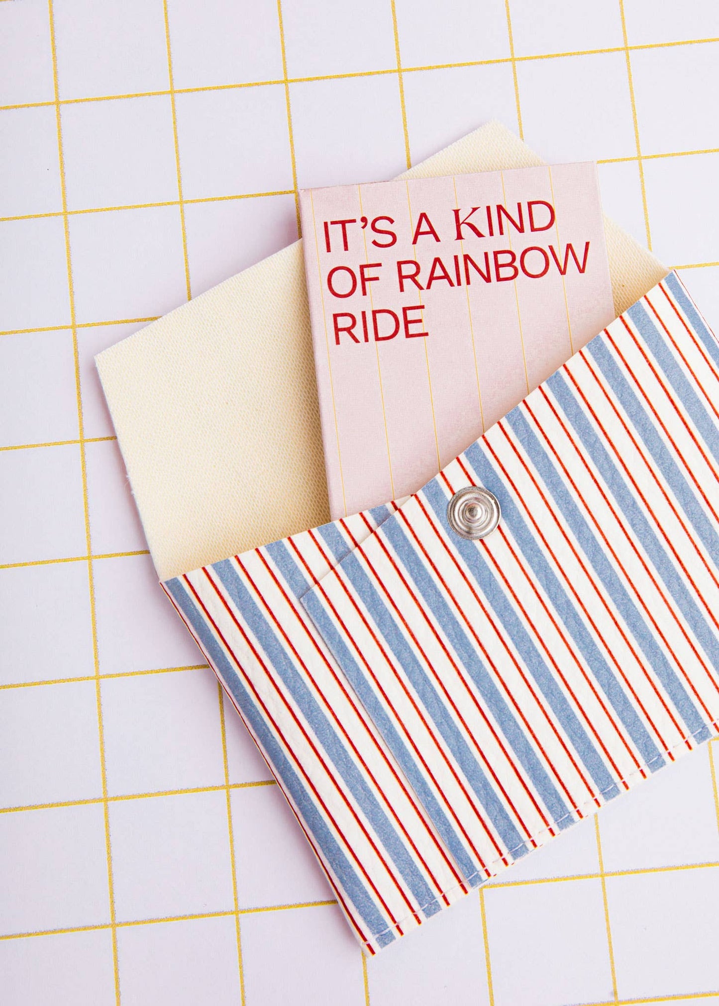 ECKE - Geldbörse mit blauen Streifen